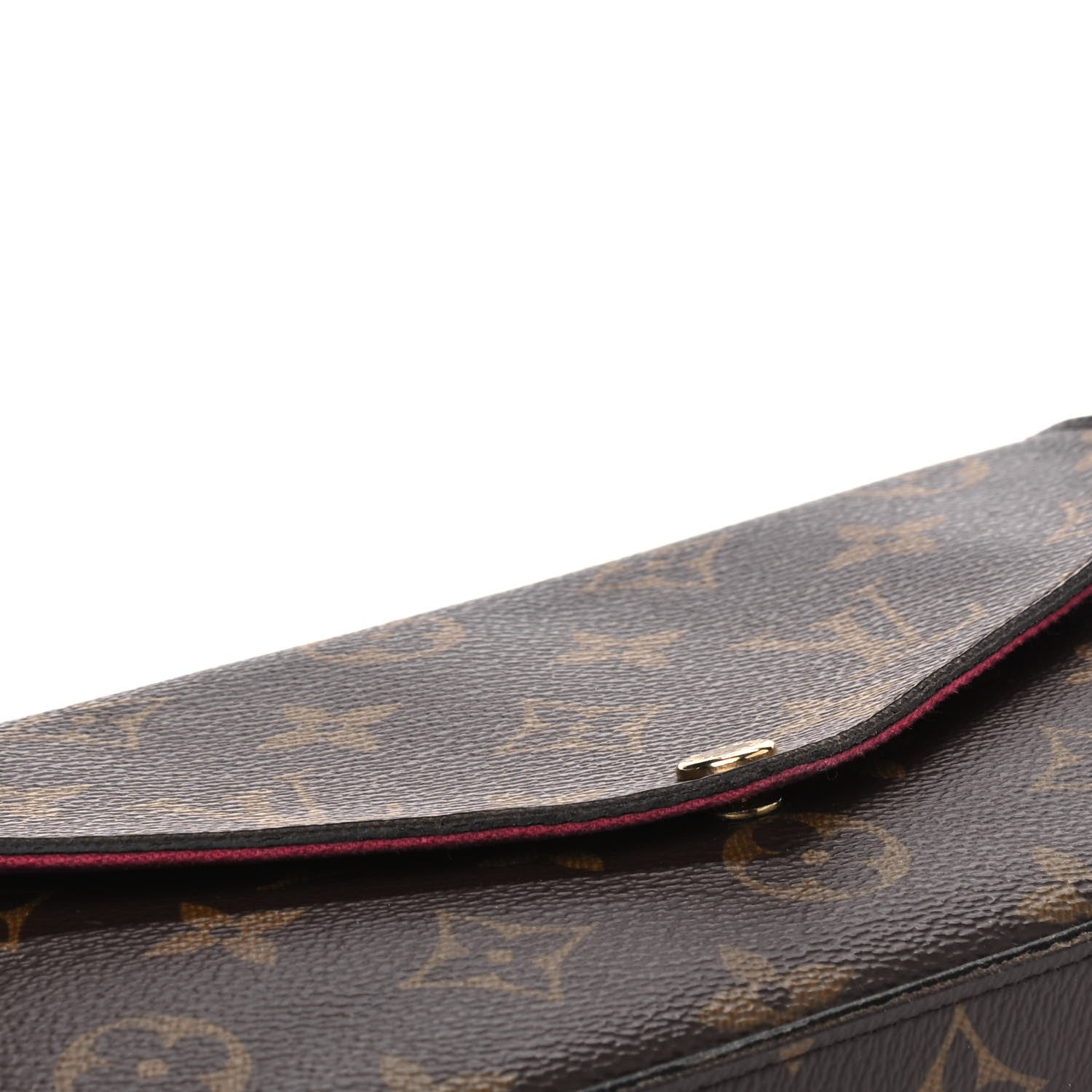 Louis Vuitton Monogram Pochette Felicie Chain Wallet Fuchsia 6 of 8