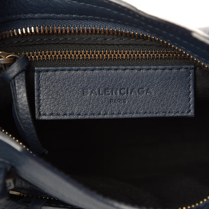 Balenciaga Calfskin Classic Hardware Mini City Bleu Nuit Dark Sea 7 of 11