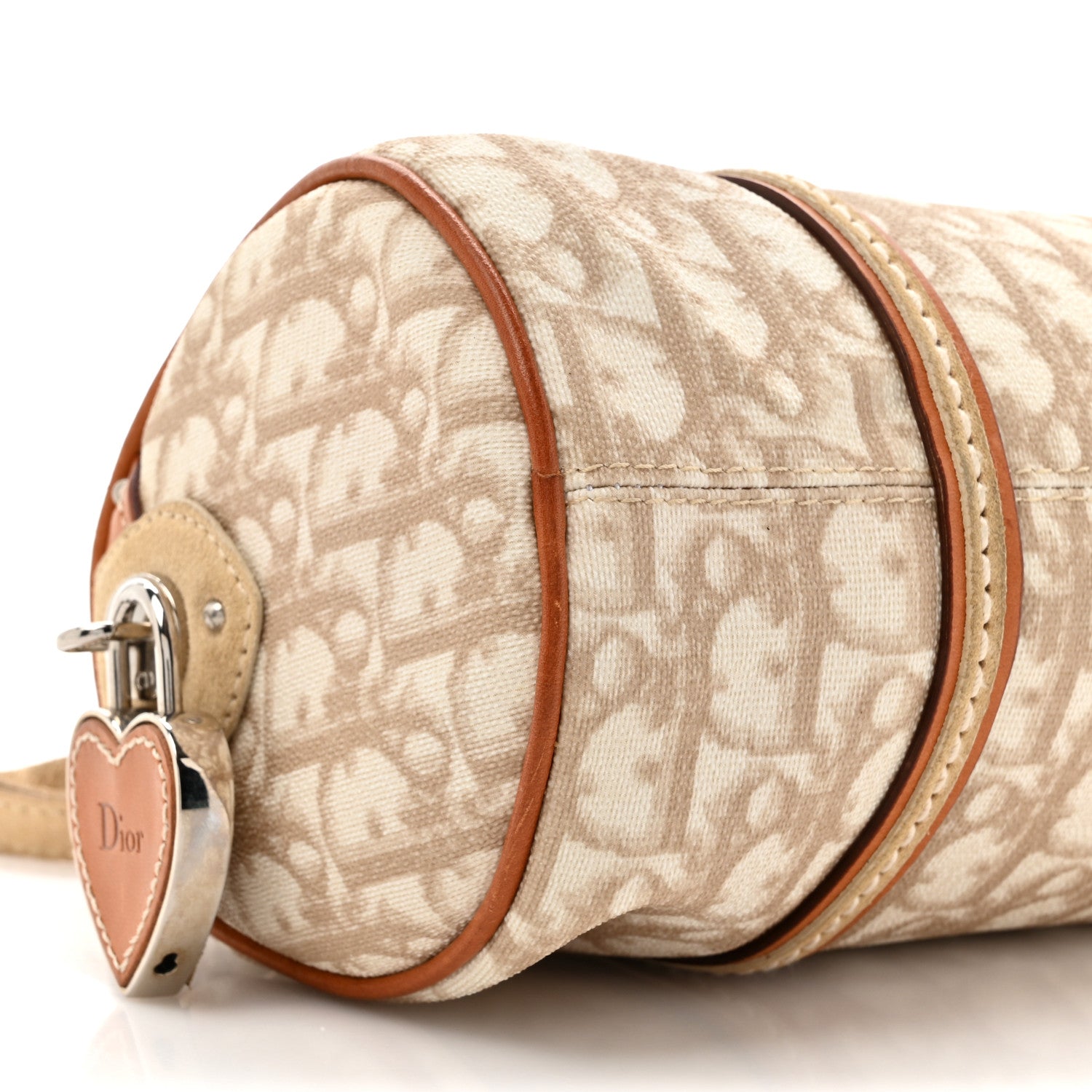 Christian Dior Monogram Trotter Romantique Boston Bag Beige 10 of 18