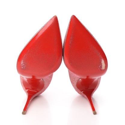 Christian Louboutin Glitter Diams Pigalle Follies 100 Pumps 36.5 Poudre 5 of 9