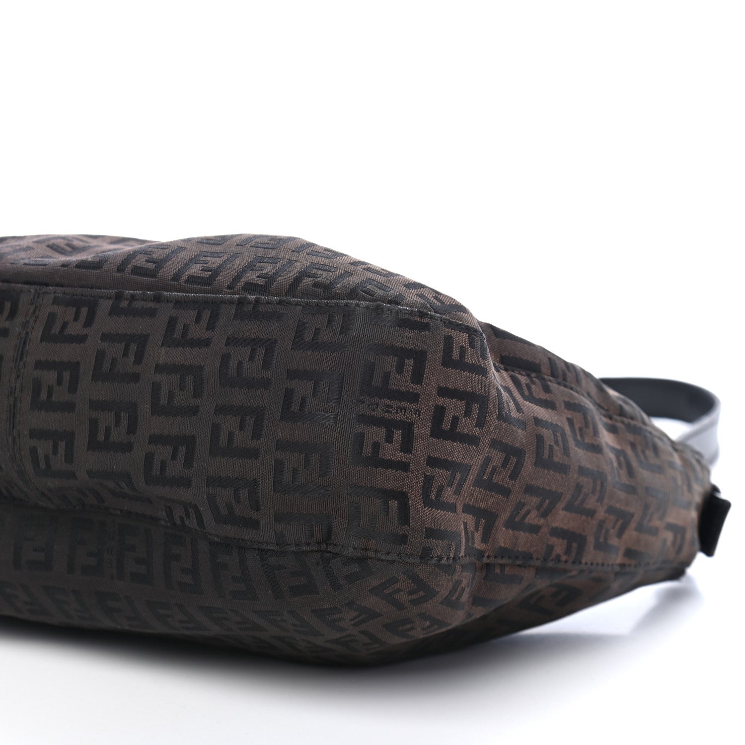 Fendi Zucchino Small Hobo Dark Brown 8 of 9