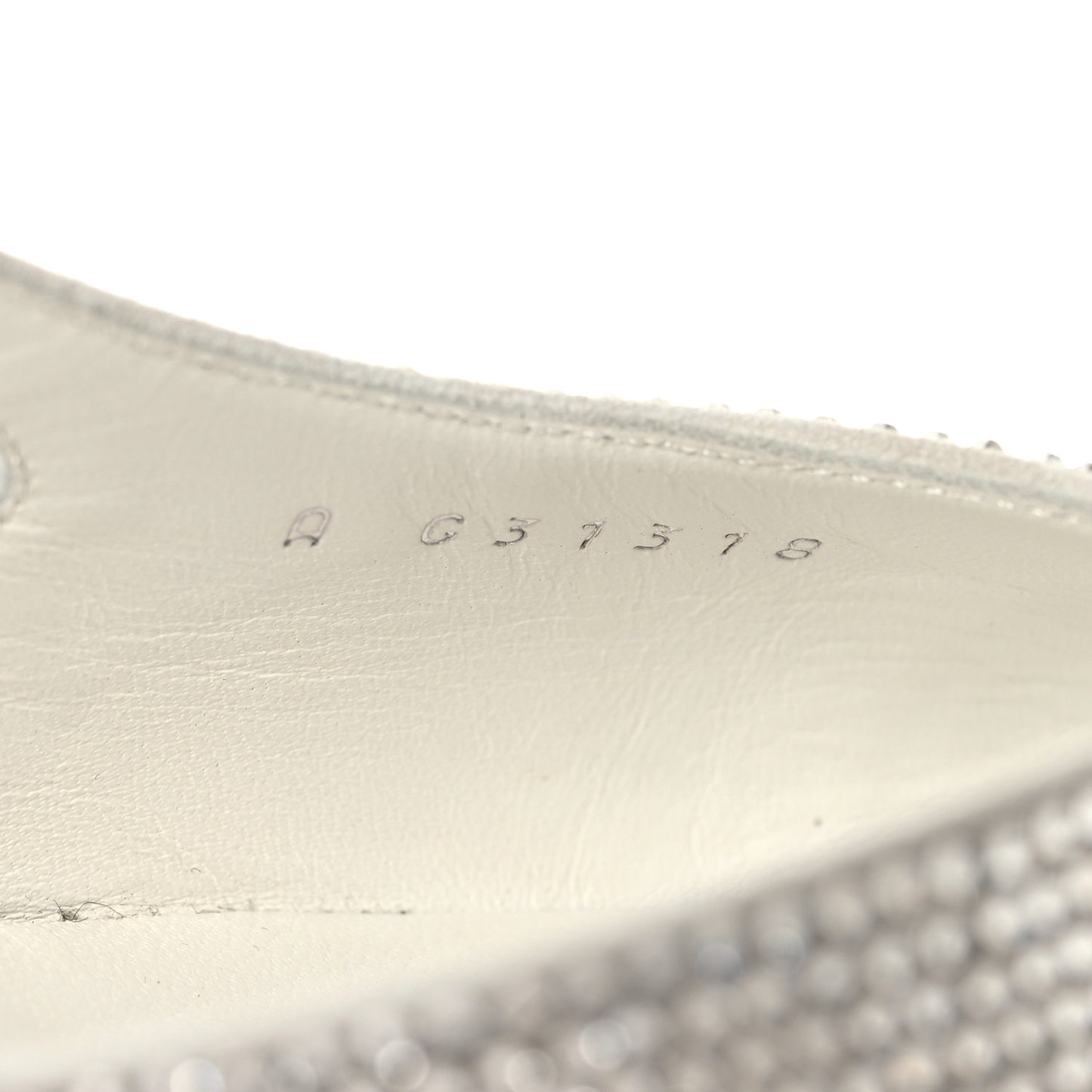 Strass Grosgrain Cap Toe CC Slingback Pumps 36 Silver Black