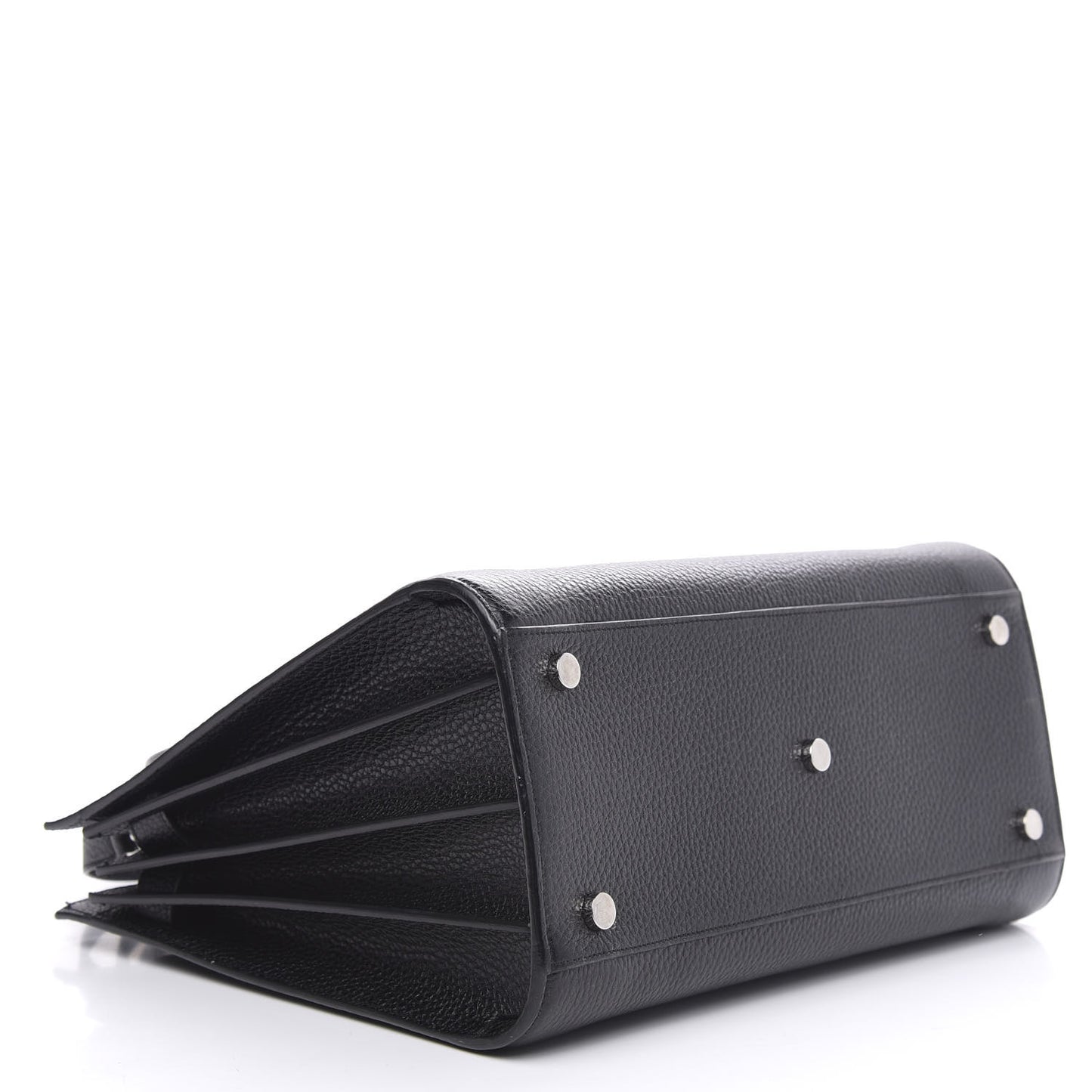 Grained Calfskin Small Sac De Jour Black