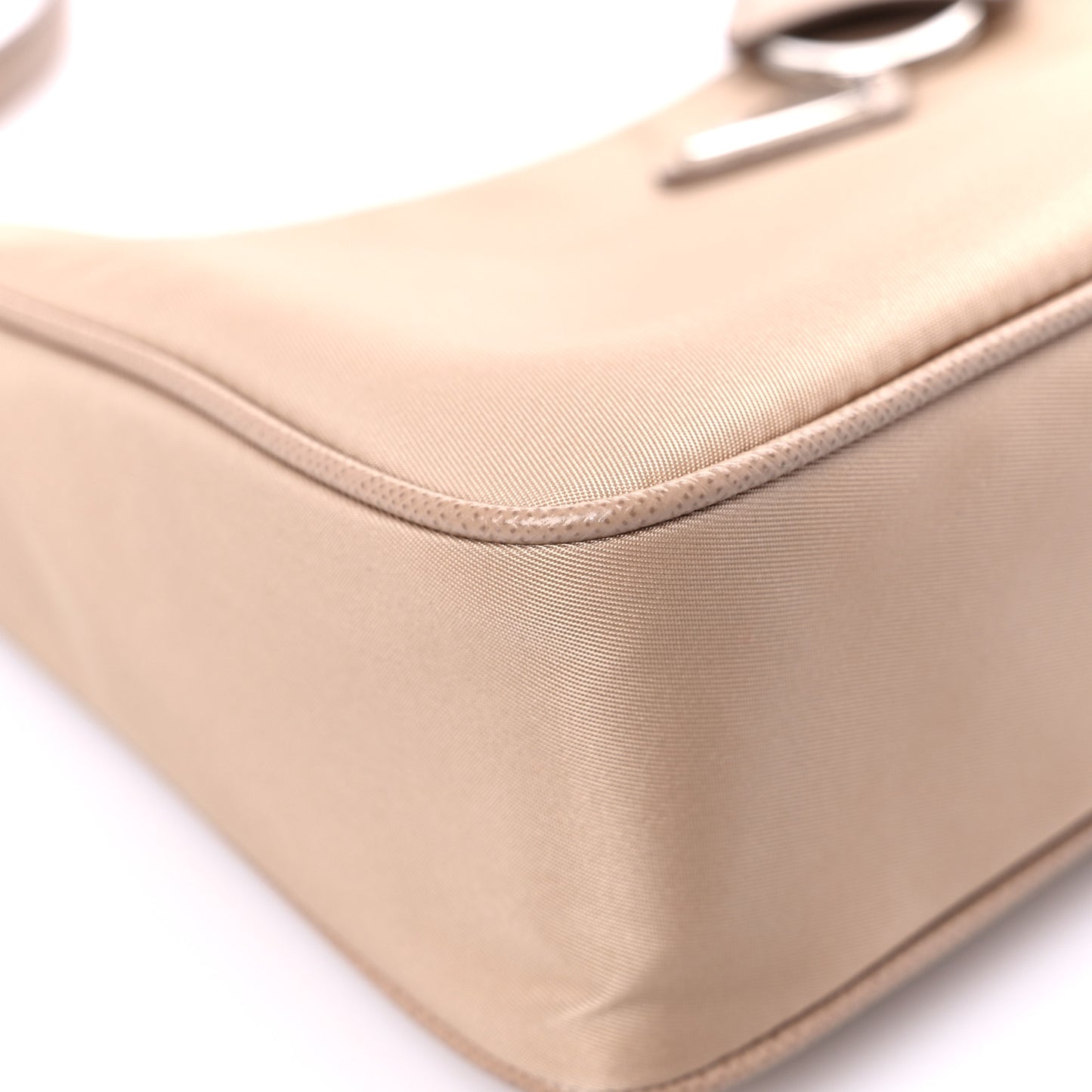 Re-Nylon Saffiano Mini Re-Edition 2005 Bag Cammeo
