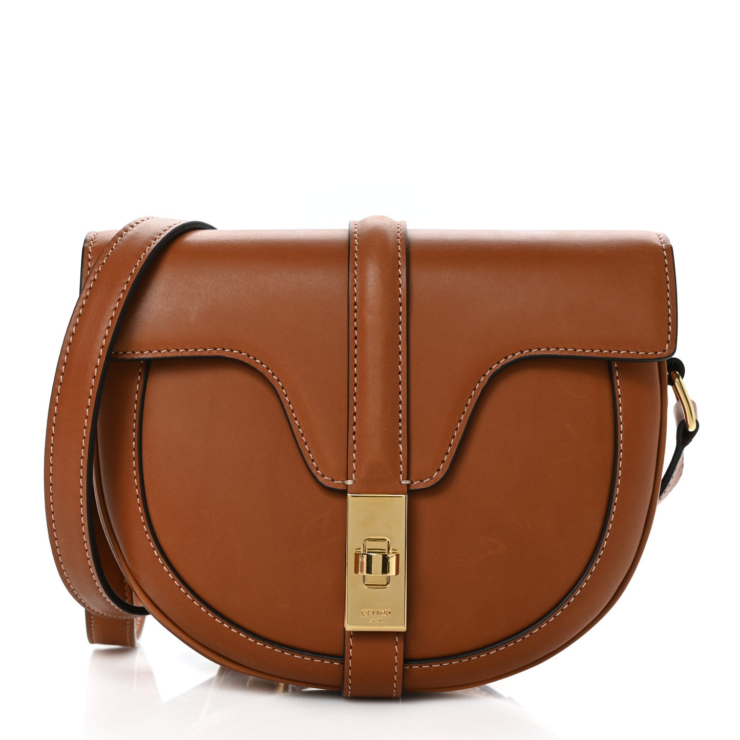 Natural Calfskin Besace Small 16 Tan