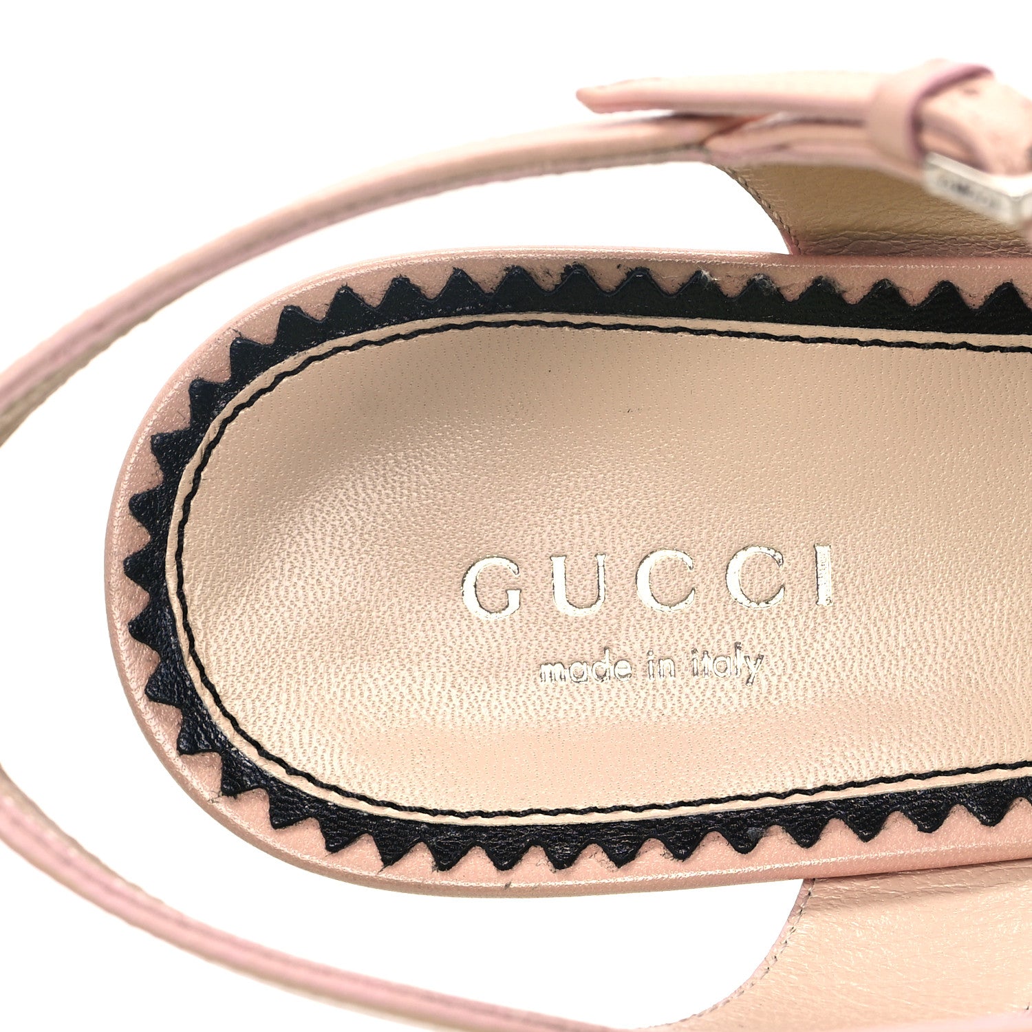 Gucci Malaga Kid Interlocking G Studs 155mm Platform Sandals 38.5 Perfect Pink 7 of 8