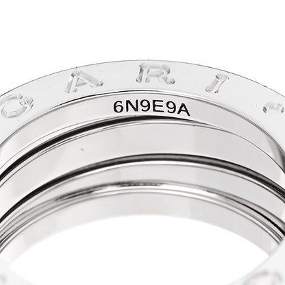 Bulgari 18K White Gold B.Zero1 Three-Band Ring 51 5.75 5 of 6