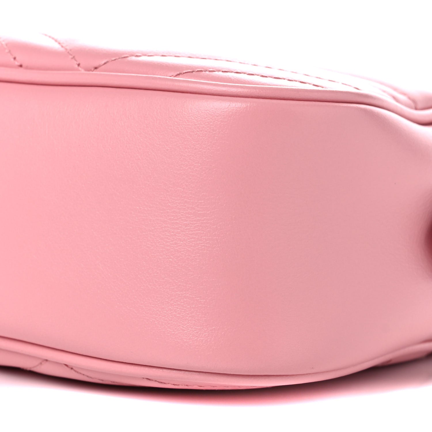 Gucci Calfskin Matelasse Small GG Marmont Chain Shoulder Bag Wild Rose 10 of 11