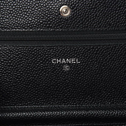 Chanel Caviar Quilted Wallet On Chain WOC Black 5 of 11
