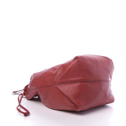 Saint Laurent Lambskin Small Teddy Bucket Bag Eros Red 4 of 9