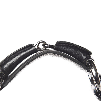 Gucci Monogram Medium Horsebit Chain Hobo Black 11 of 17