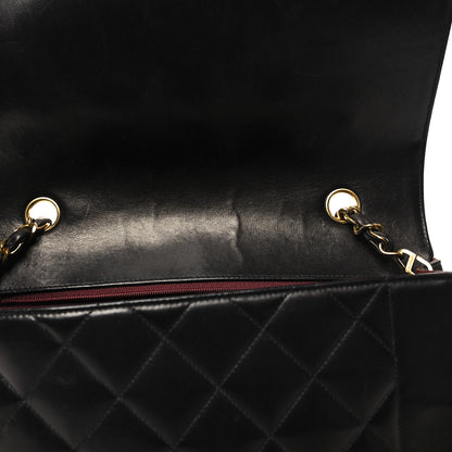 Chanel Lambskin Quilted Medium Single Flap Black 11 of 11