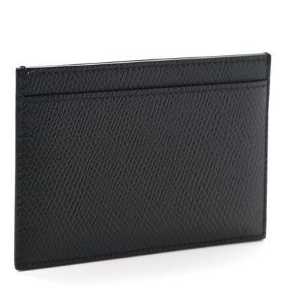 Celine Grained Calfskin Card Holder Black 3 of 7