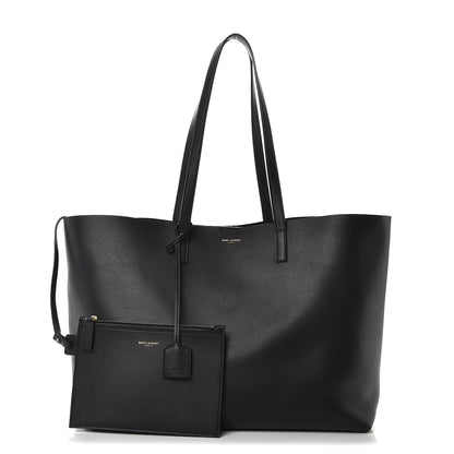 Saint Laurent Calfskin Large Shopping Tote Black 1 of 8