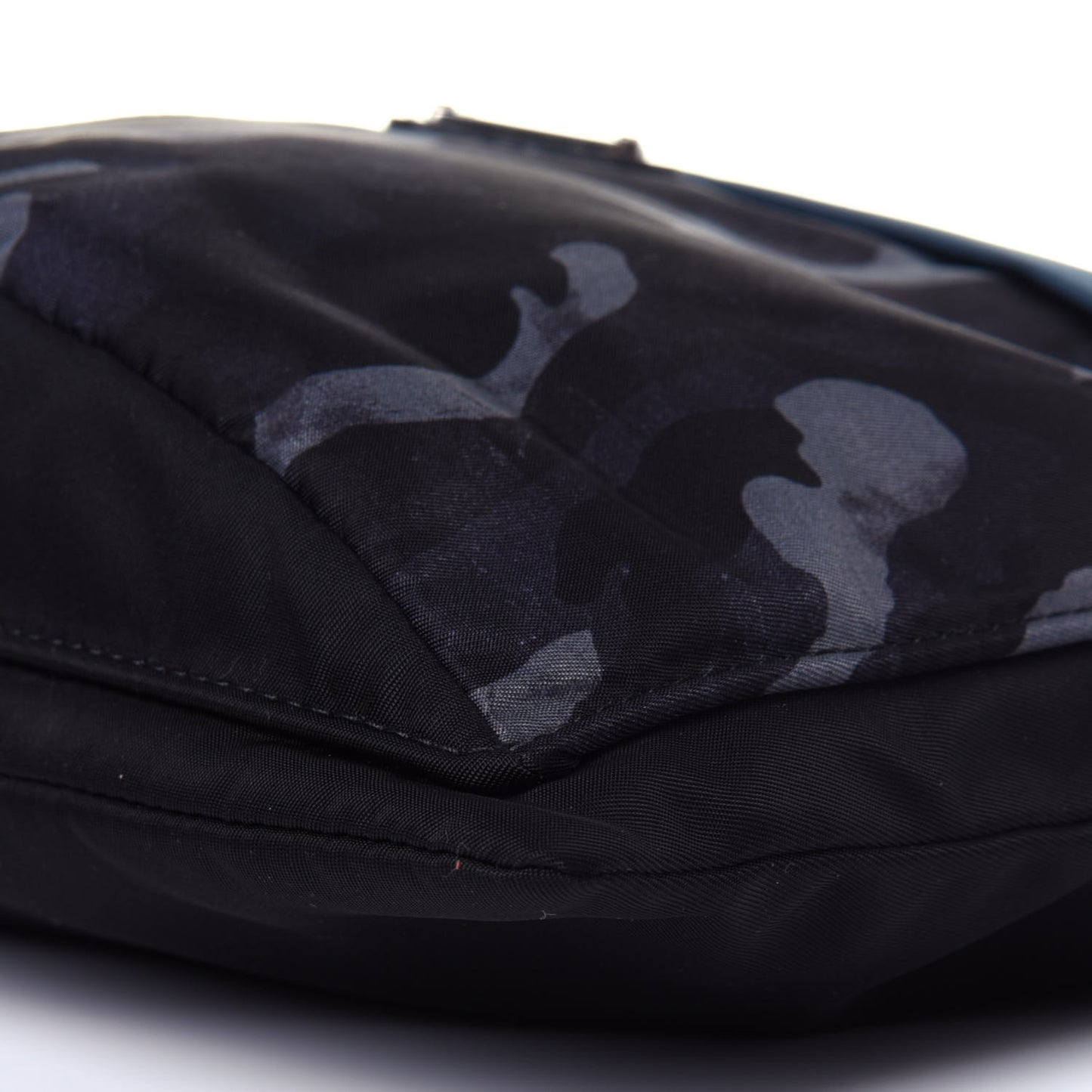 Tessuto Nylon Saffiano Patch Camouflage Pouch Blue Grey Black