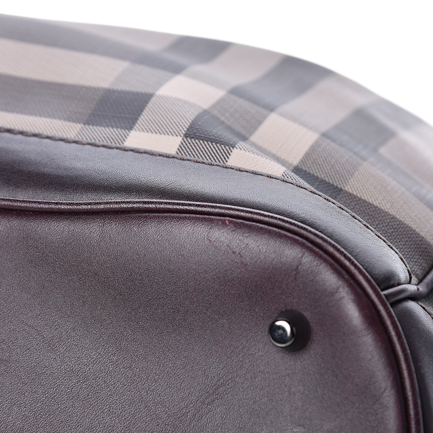 Smoked Check Medium Walden Belted Hobo Plum