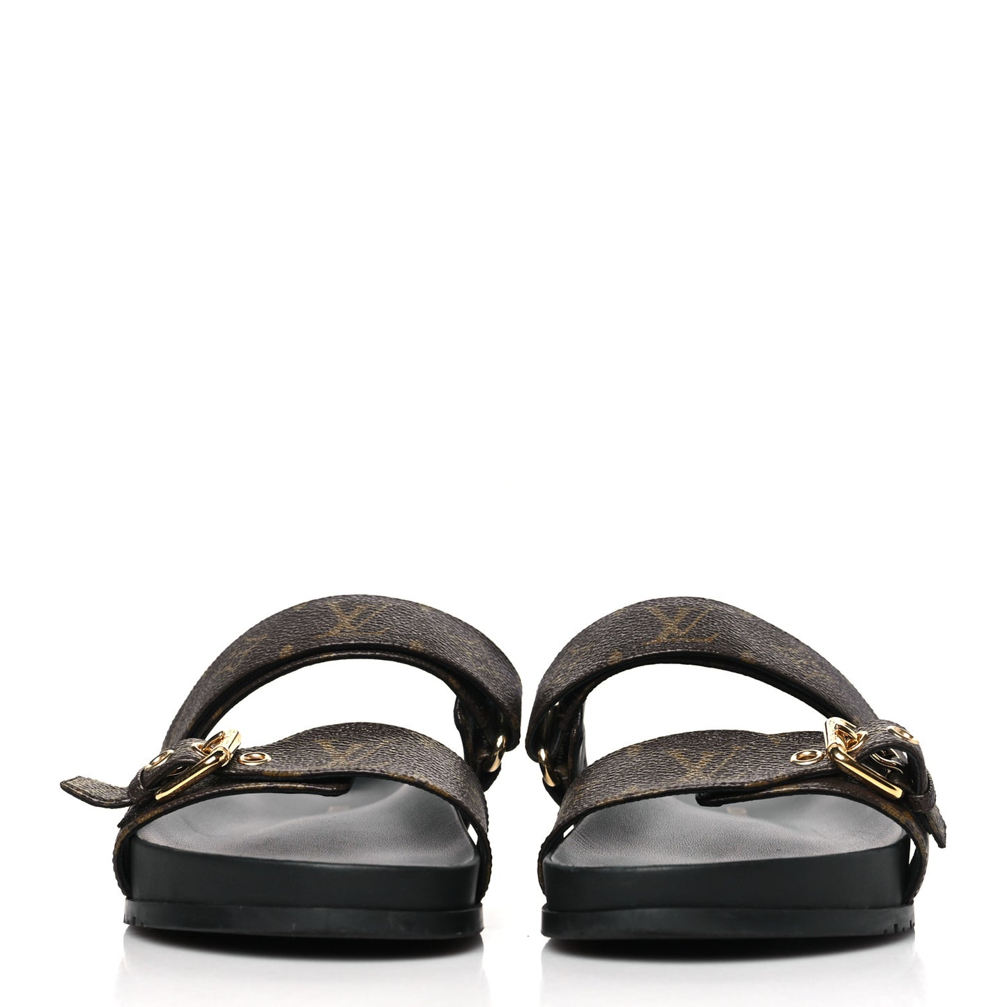 Monogram Bom Dia Mule Sandals 40 Black