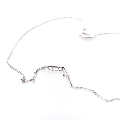 Cartier 18K White Gold Diamond Small Hearts and Symbols Pendant Necklace 6 of 6