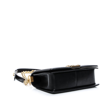 Chanel Lambskin Quilted Medium Boy Flap Black 4 of 8