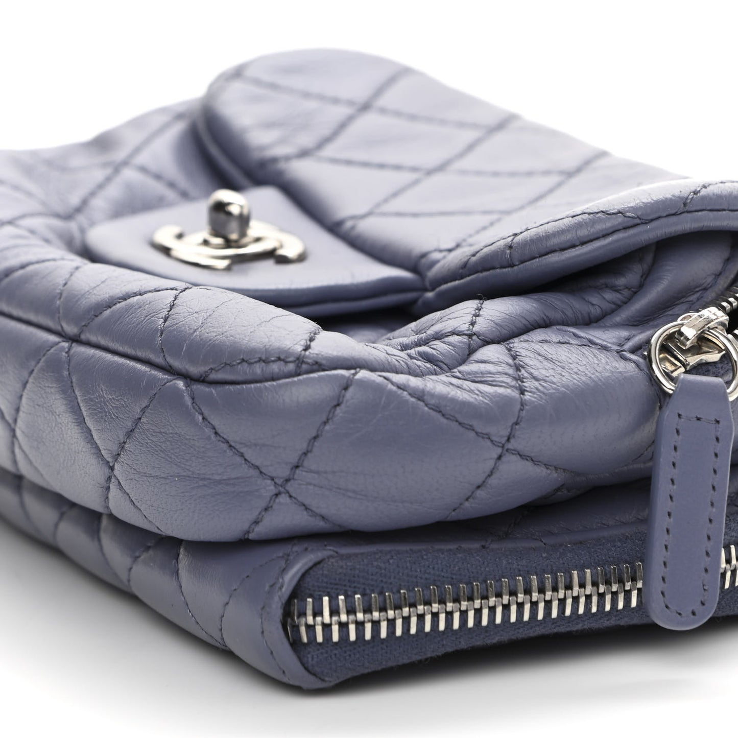 Lambskin Quilted New Mini Flap Lavender