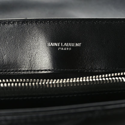 Saint Laurent Calfskin Y Quilted Monogram Medium Loulou Chain Satchel Black 7 of 9