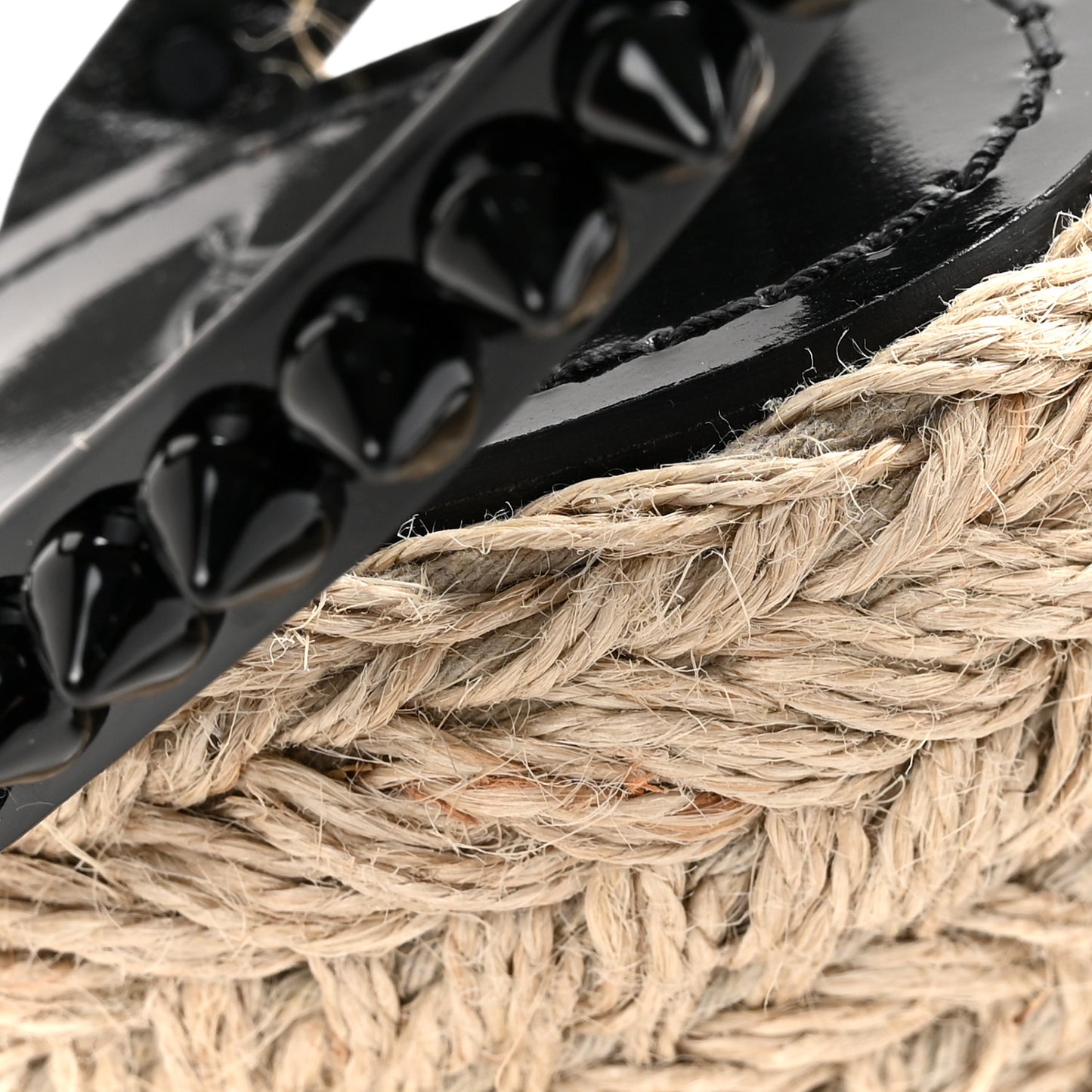 Patent Mafaldina 120 Wedge Sandals 37 Black