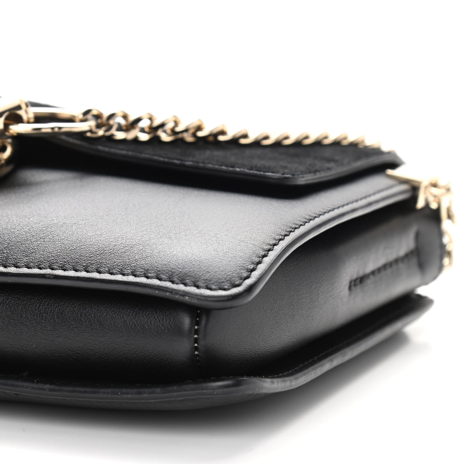 Chloe Suede Calfskin Small Faye Shoulder Bag Black 10 of 10