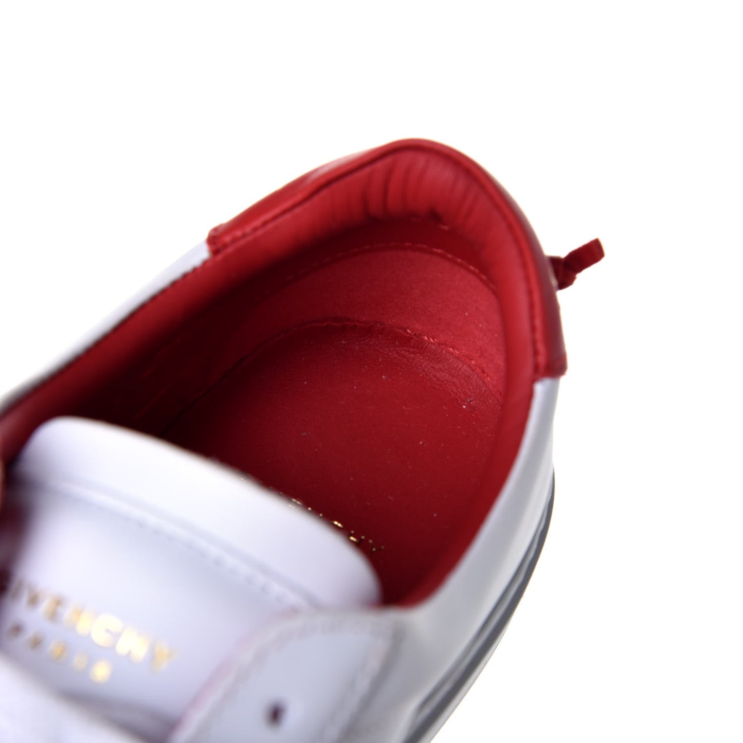 Calfskin Womens Urban Street Sneakers 37 White Red