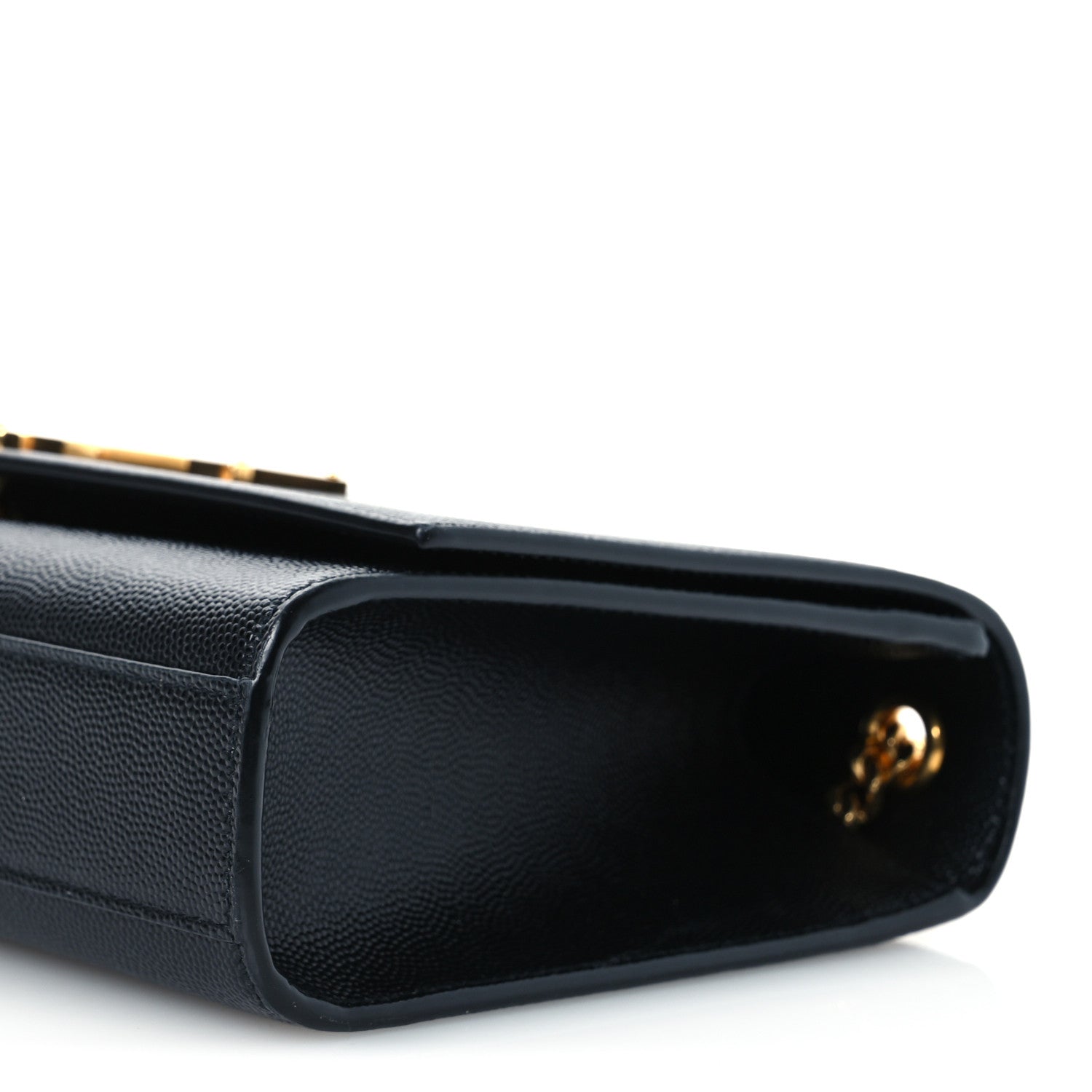 Saint Laurent Grain De Poudre Medium Classic Monogram Kate Satchel Black 10 of 11