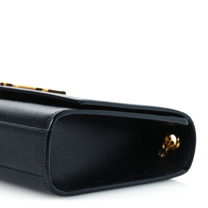 Saint Laurent Grain De Poudre Medium Classic Monogram Kate Satchel Black 10 of 11