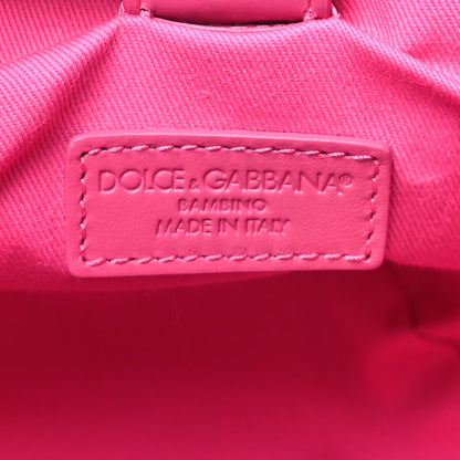 Dolce & Gabbana Woven Raffia Logo Tote Fuchsia 6 of 9