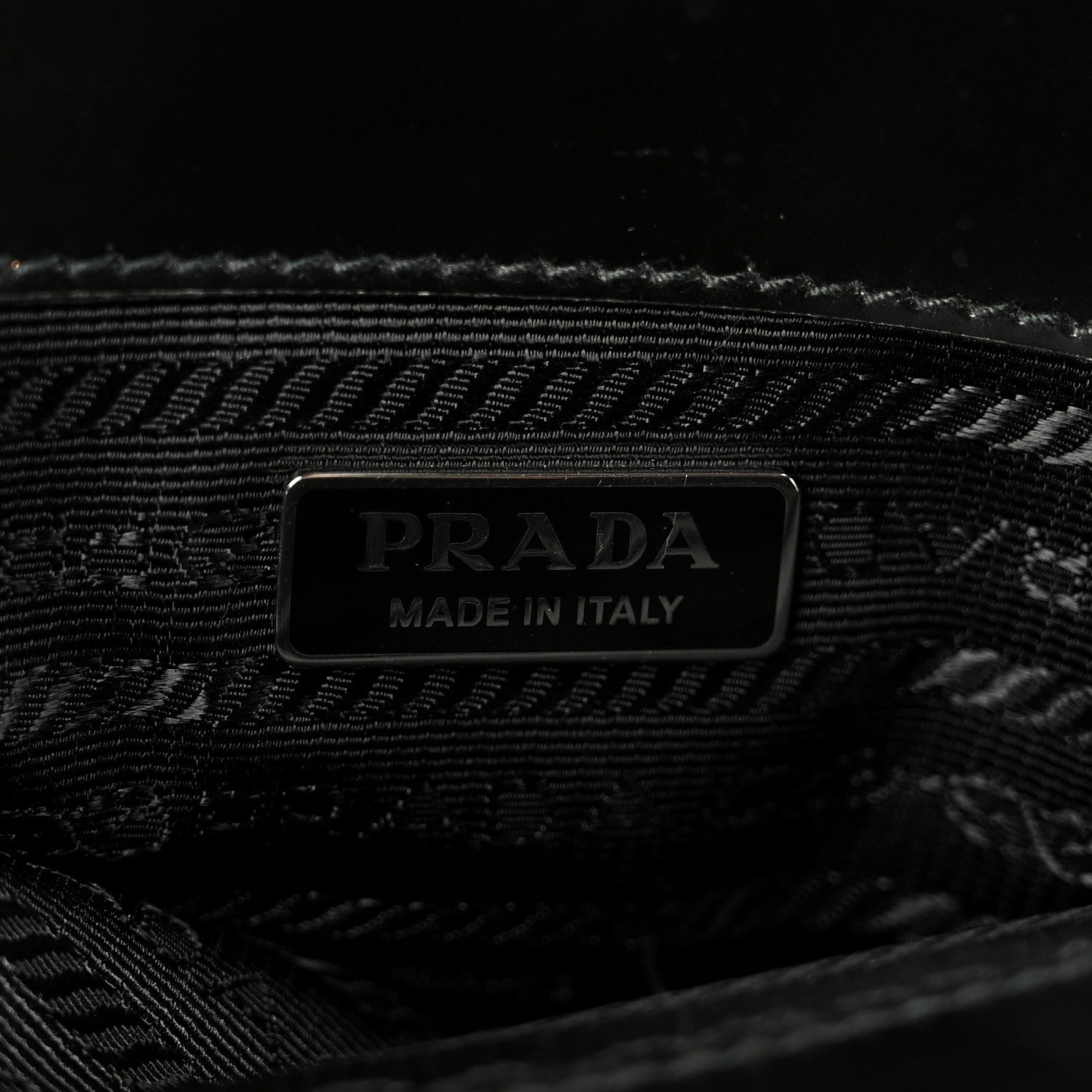 Prada Spazzolato Mini Re-Edition 1995 Double Handle Handbag Black 6 of 9