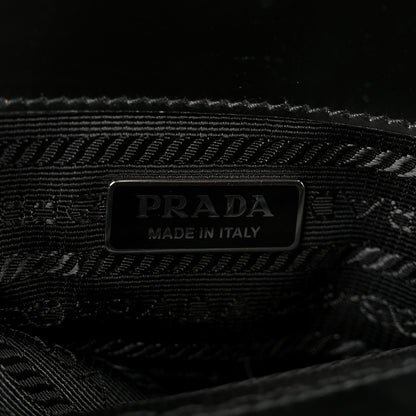 Prada Spazzolato Mini Re-Edition 1995 Double Handle Handbag Black 6 of 9