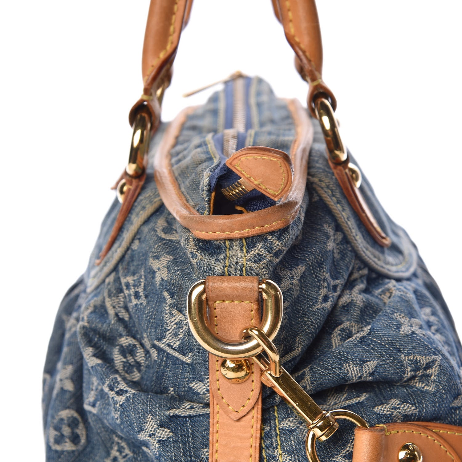 Louis Vuitton Denim Neo Cabby MM Blue 13 of 17