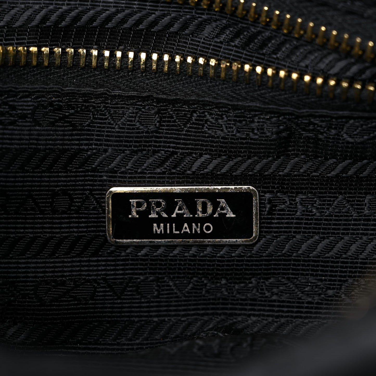 Tessuto Nylon Saffiano Small Crossbody Bag Black