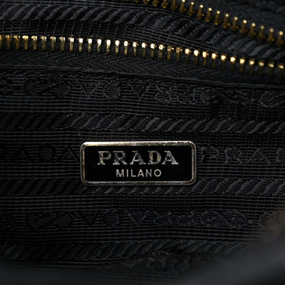 Prada Tessuto Nylon Saffiano Small Crossbody Bag Black 7 of 25