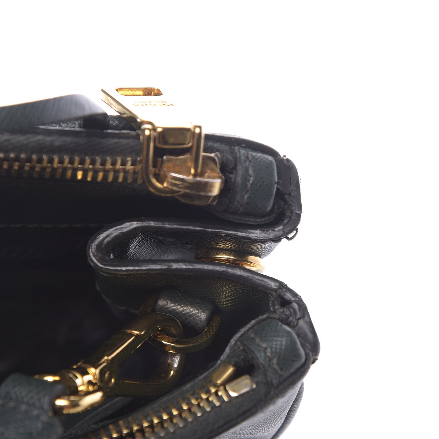 Saffiano Medium Galleria Double Zip Tote Smeraldo