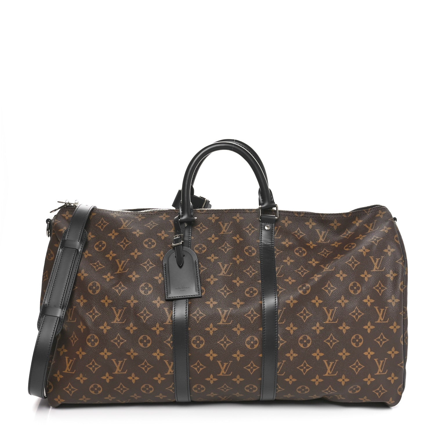 Louis Vuitton Monogram Macassar Keepall Bandouliere 55 1 of 9