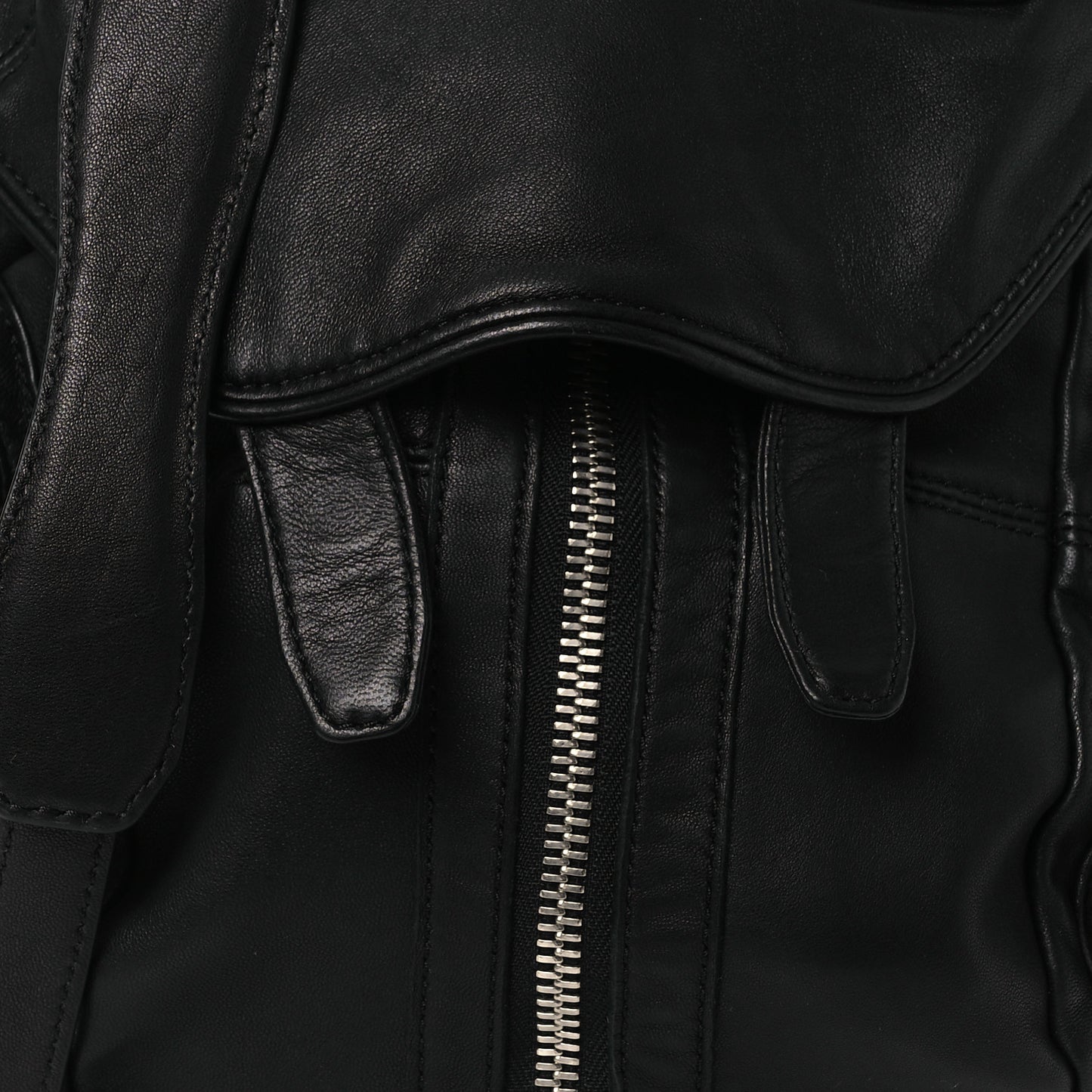 Lambskin Marti Backpack Bag Washed Black Rhodium Hardware