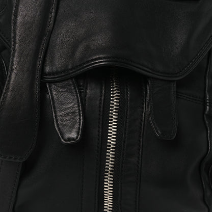 Alexander Wang Lambskin Marti Backpack Bag Washed Black Rhodium Hardware 9 of 11