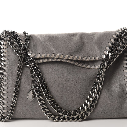 Stella McCartney Shaggy Deer Mini Falabella Fold Over Tote Light Grey 11 of 11