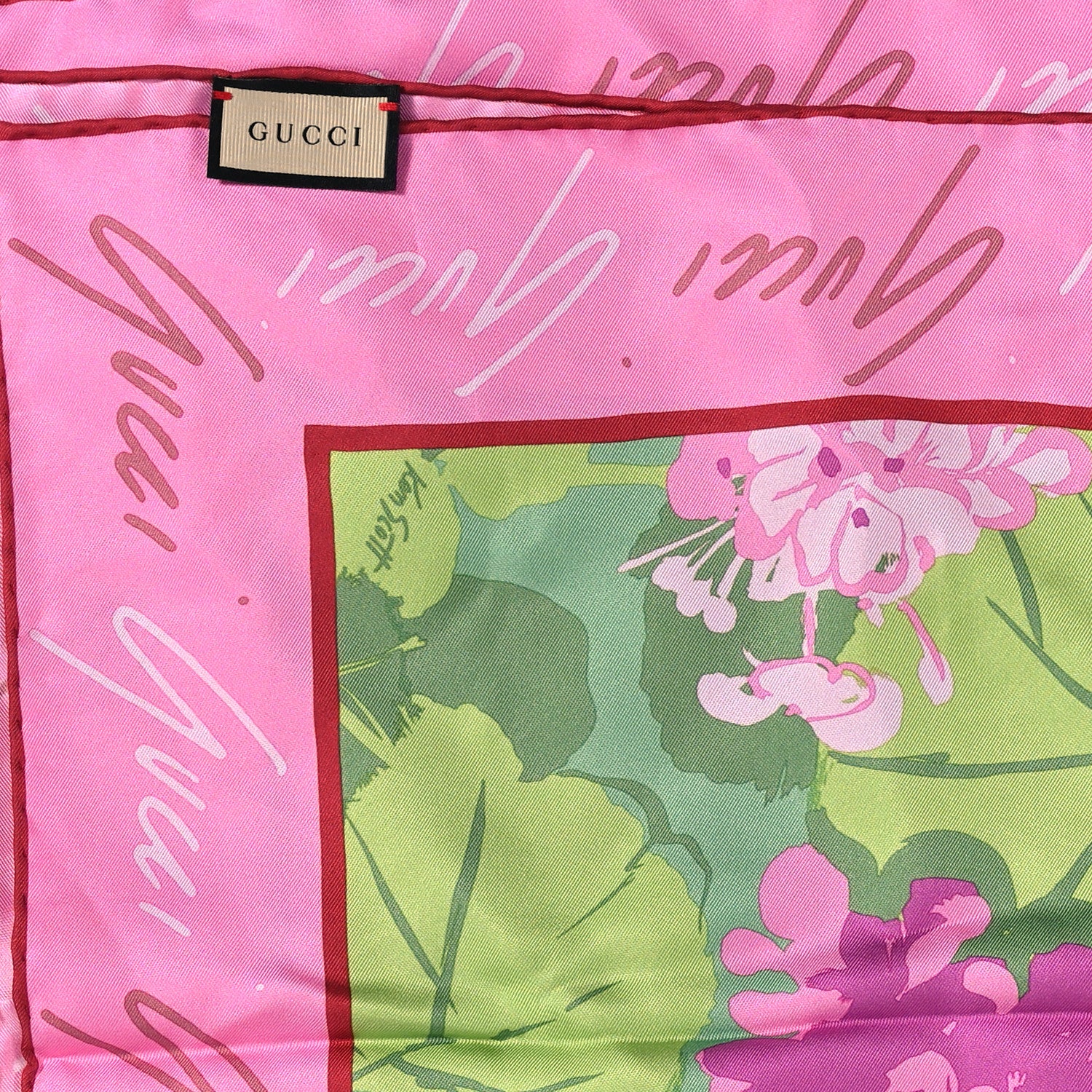 Gucci X KEN SCOTT Silk Floral Square Scarf 2 of 3