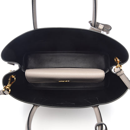 Prada Saffiano Cuir Medium Double Bag Argilla 5 of 9