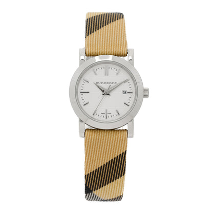 Burberry Stainless Steel Calfskin 28mm Heritage Nova Check Quartz Watch BU1387 1 of 5