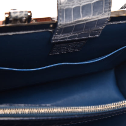 Louis Vuitton Crocodile Deesse MM Blue 8 of 8