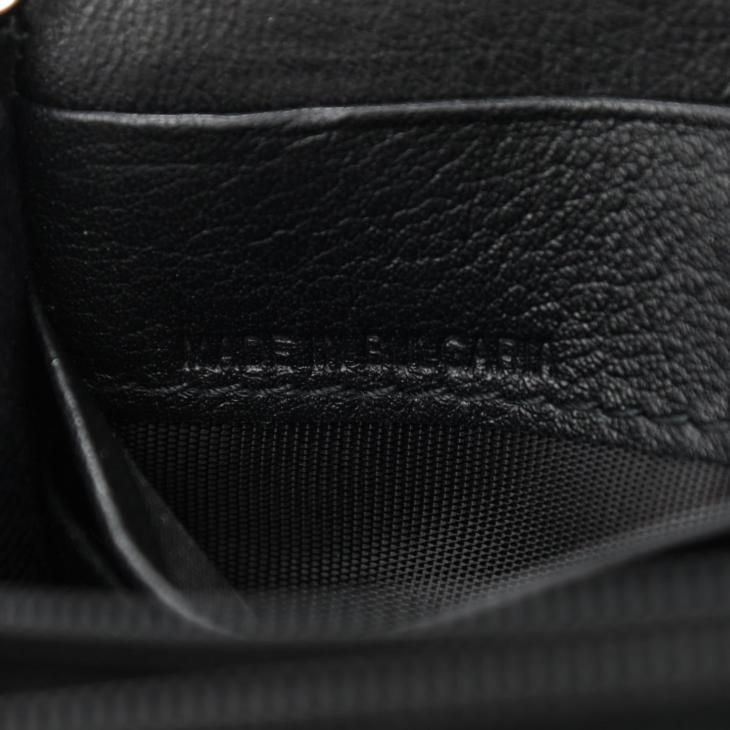 Calfskin Crystal Cheri Wallet on Chain Bag Black