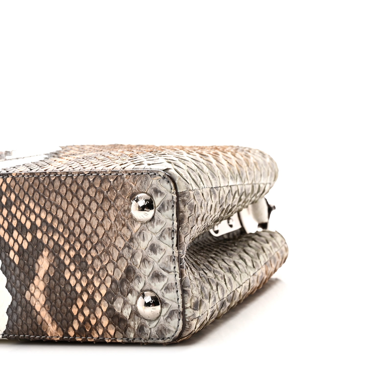 Louis Vuitton Snakeskin Capucines BB Naturel Multicolor 9 of 9