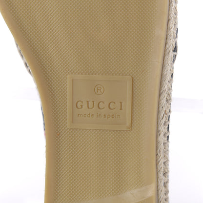Gucci Terry Cloth GG Monogram Espadrilles 38 Blue Red 6 of 9