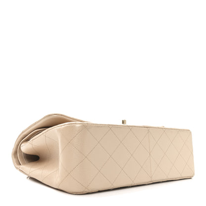 Chanel Iridescent Caviar Quilted Jumbo Double Flap Beige 4 of 10