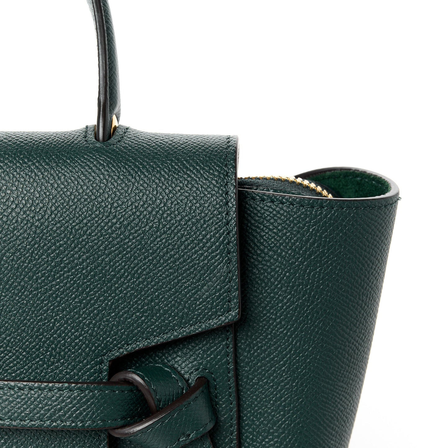 Grained Calfskin Micro Belt Bag Amazone